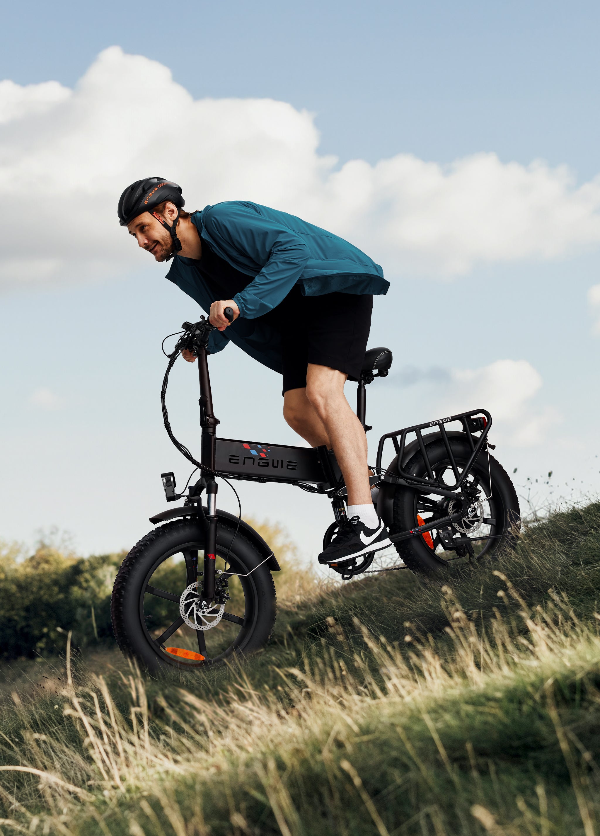 Engine X | 250W 100 km Range Max Speed 25 km/h Full Suspension Foldable E-bike