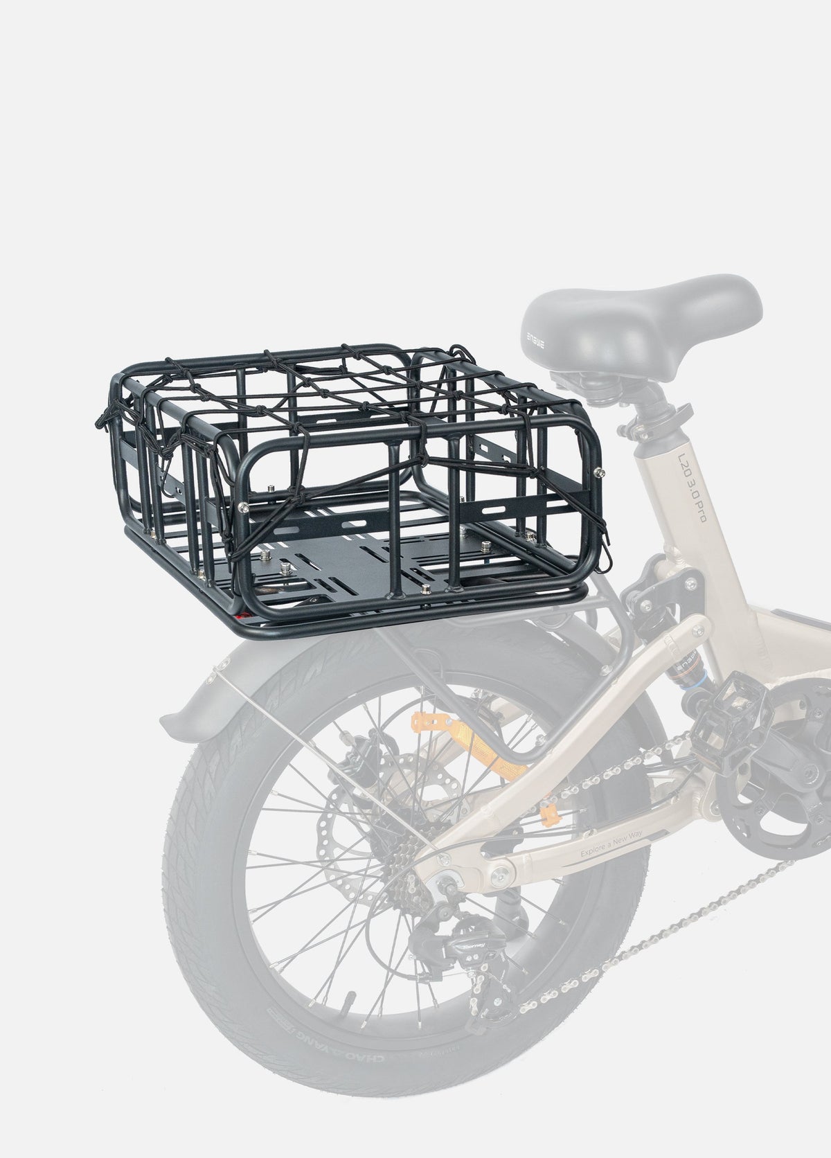 ENGWE Rear Bike Basket | Rack-Mounted Cargo Basket