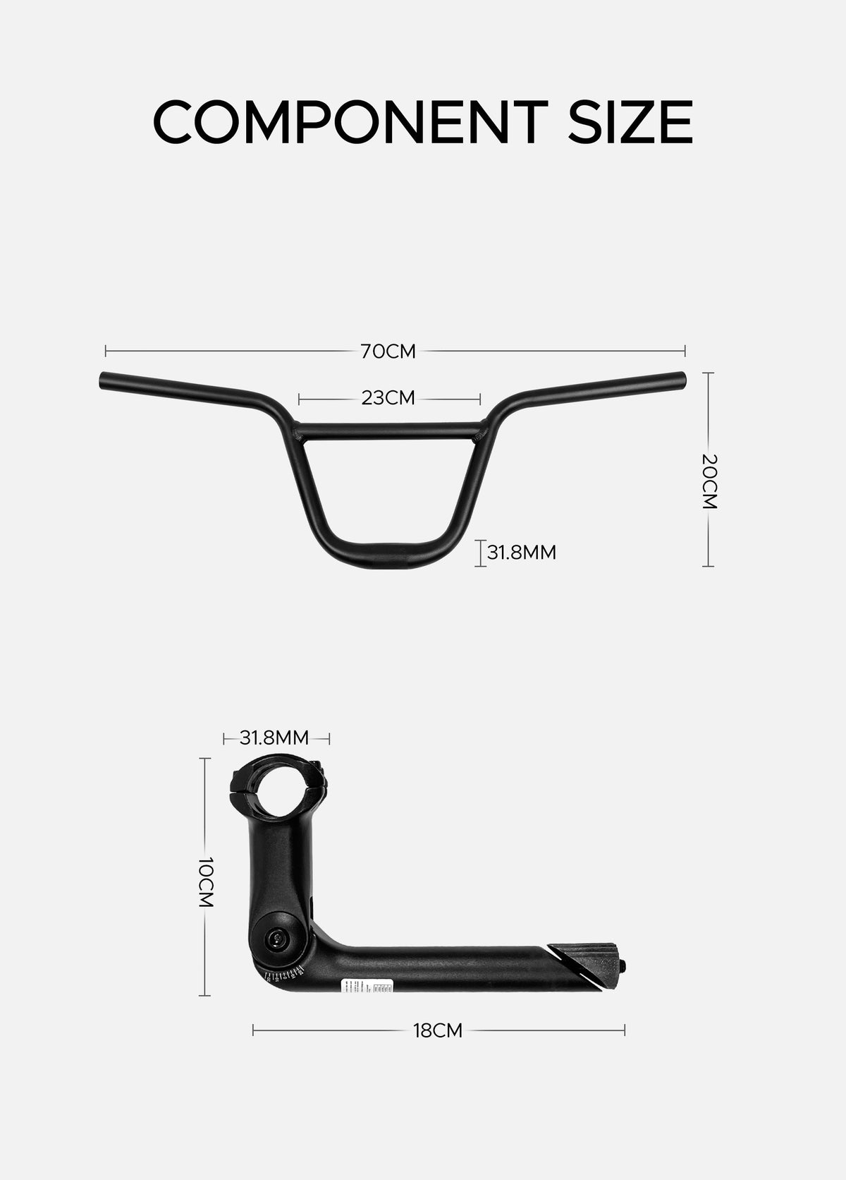 ENGWE BMX Handlebar | Fits EP-2 Boost, EP-2 Pro & Engine X