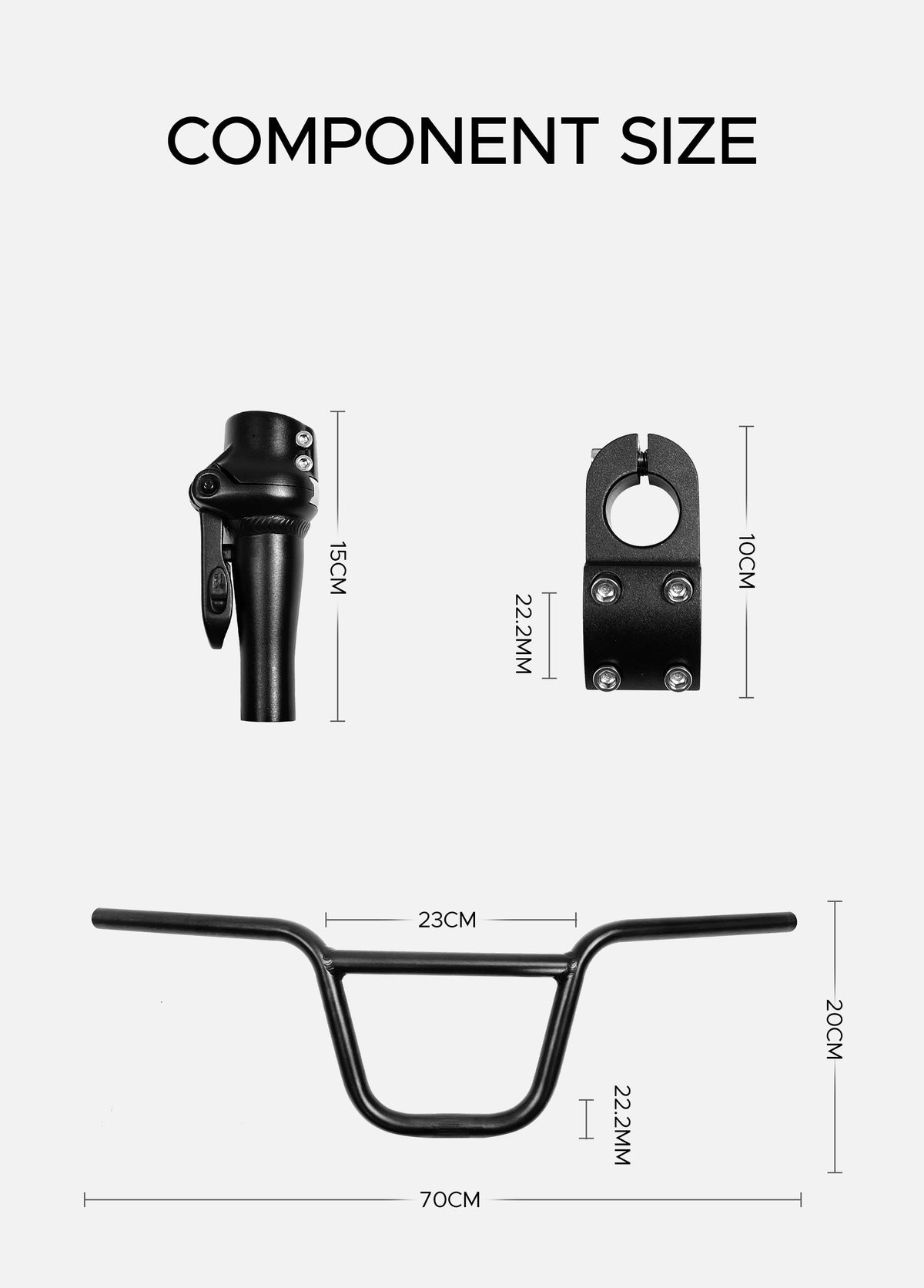 ENGWE BMX Handlebar | Fits X20, L20 3.0 & Engine Pro