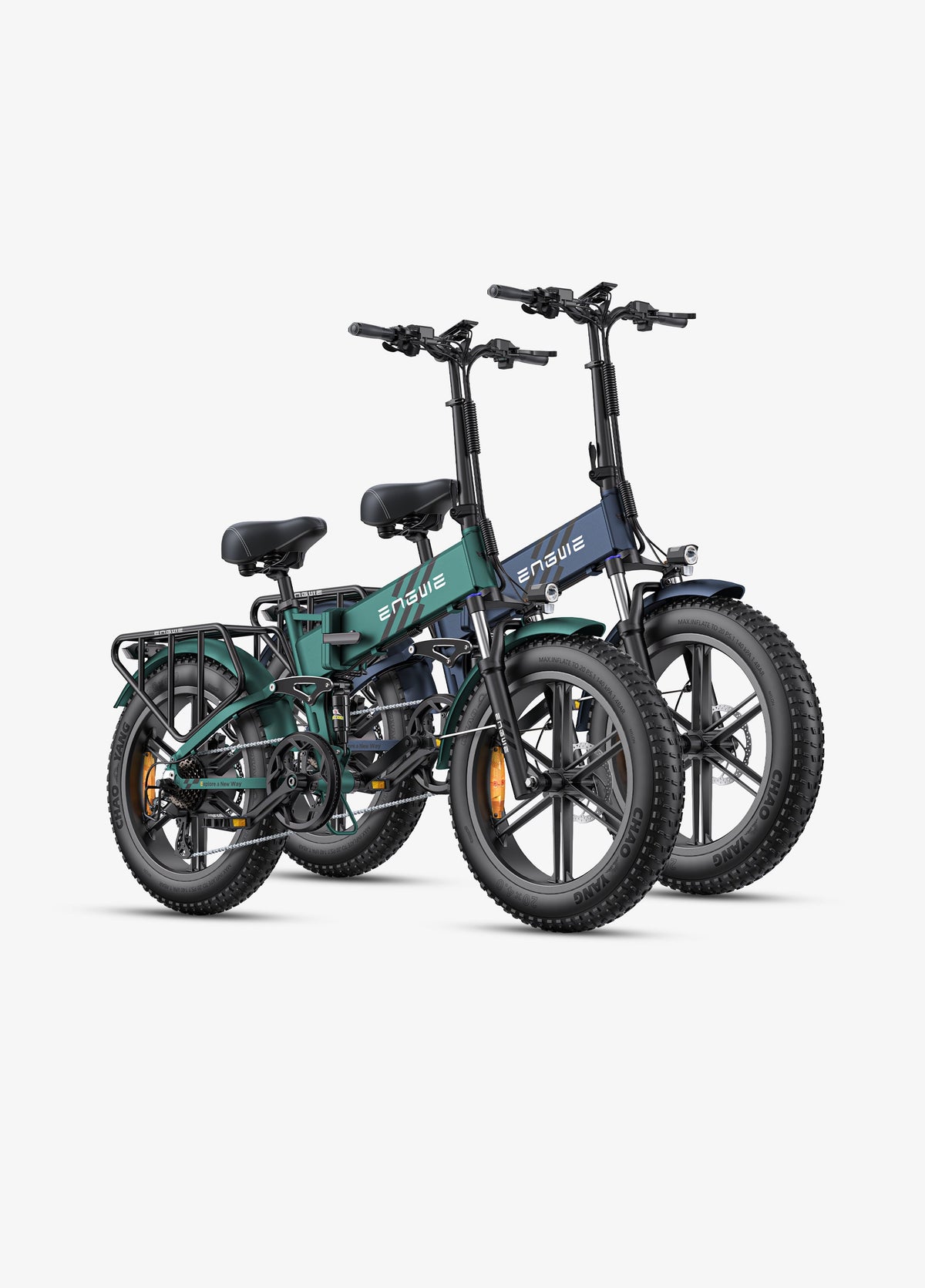 ENGWE Engine Pro 2.0 electric bike (twin pack) in green and blue — product photo 5 of 6