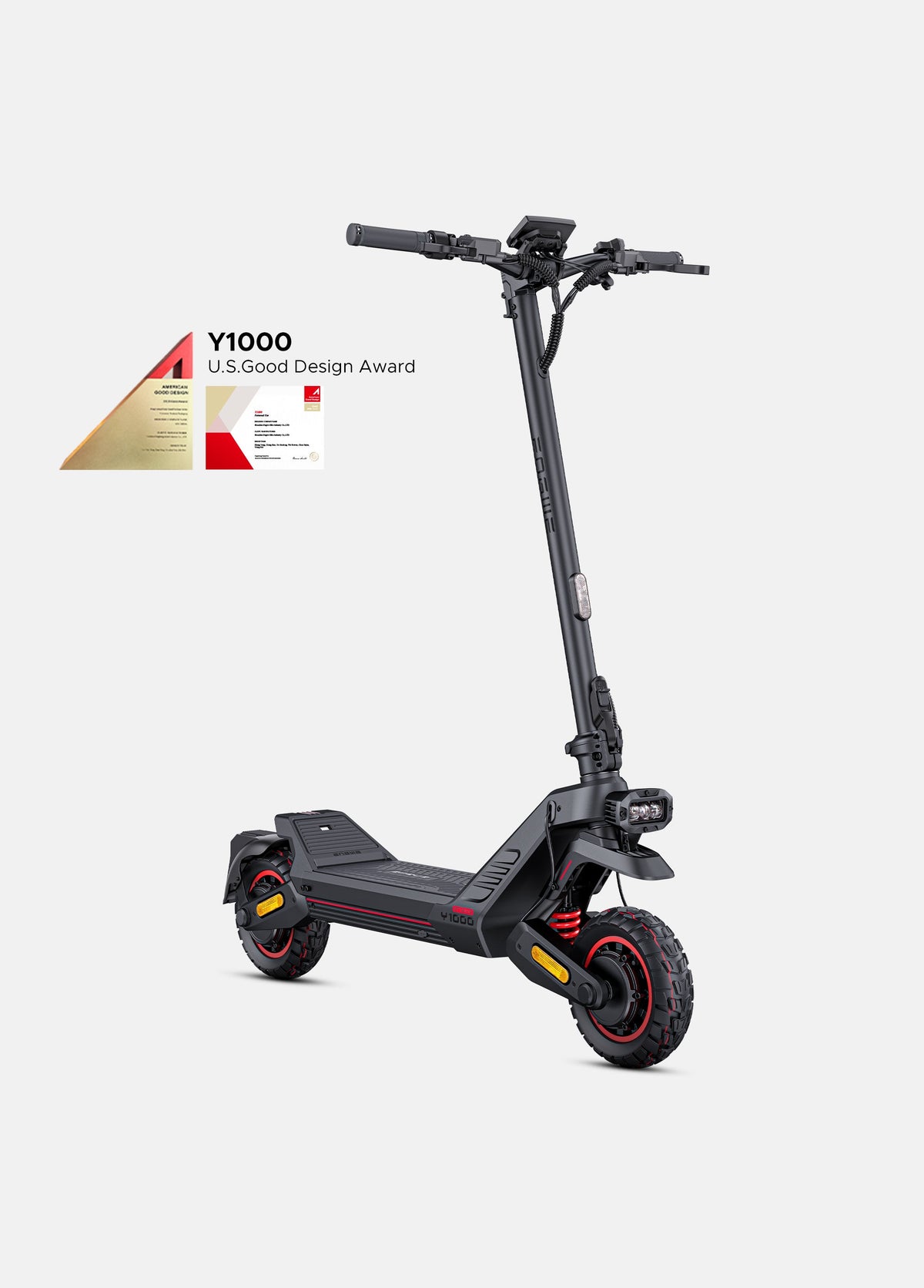 ENGWE Y1000 Dual-Motor Electric Scooter | 100 km, Hydraulic — product view
