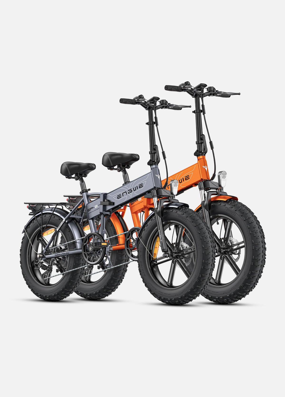 ENGWE EP-2 Pro electric bike (twin pack) in gray and orange — product photo 5 of 6