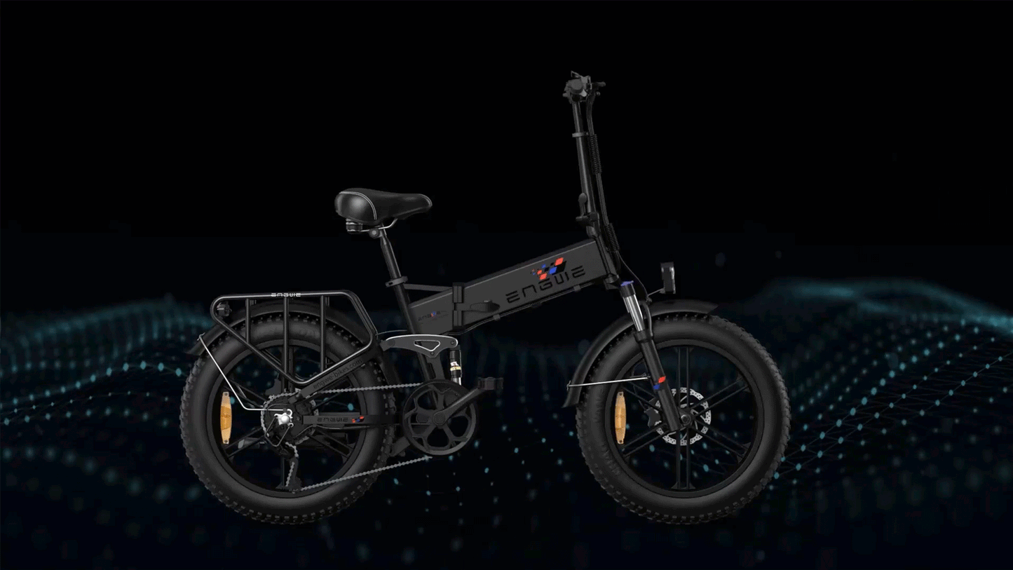 Engine X | 250W 100 km Range Max Speed 25 km/h Full Suspension Foldable E-bike