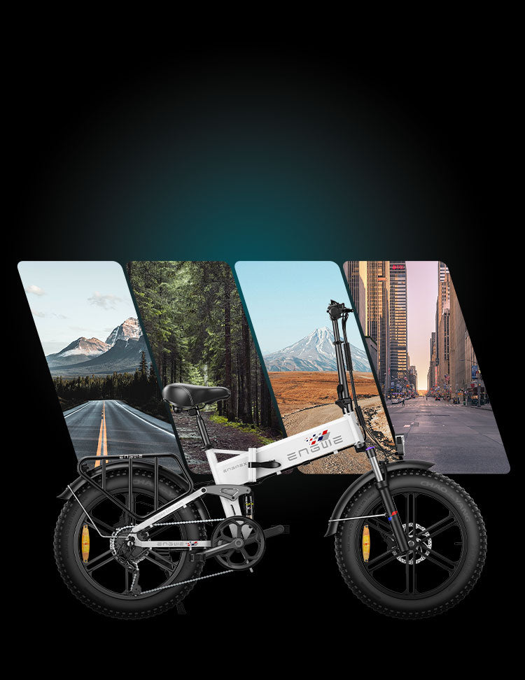Engine X | 250W 100 km Range Max Speed 25 km/h Full Suspension Foldable E-bike