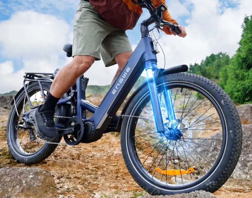 Superior Comfort Beyond All-Road 80mm Adjustable Front Suspension Fork 4-Bar Linkage Air Rear Suspension