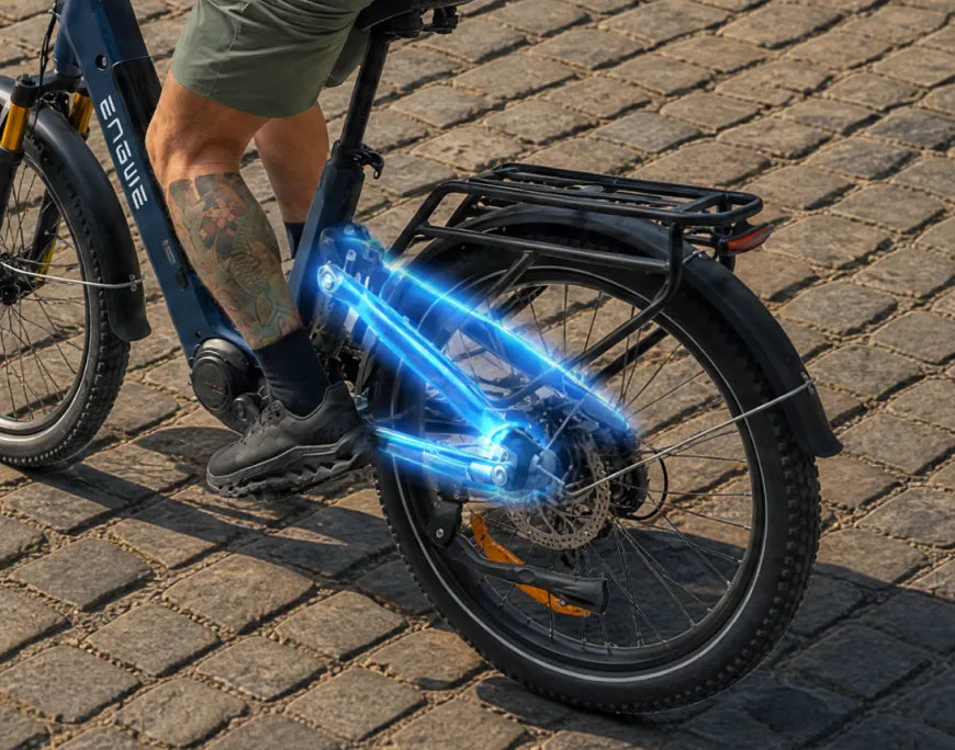 Superior Comfort Beyond All-Road 80mm Adjustable Front Suspension Fork 4-Bar Linkage Air Rear Suspension