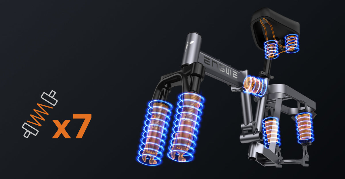 SHOCKPROOF Multiple bump absorbers grant you extraordinary smooth riding experience