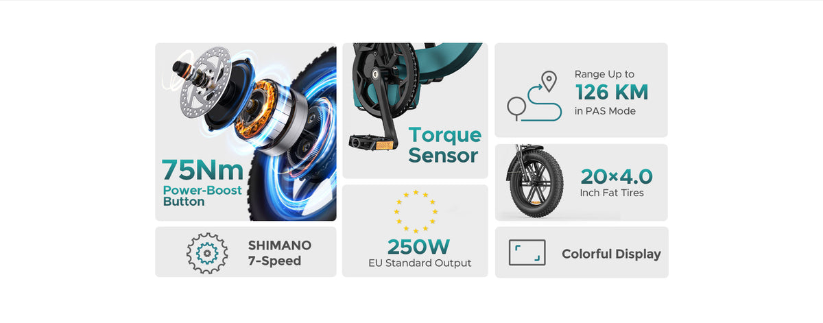ENGWE L20 Boost Twin Pack | Two Fat Tyre E-Bikes, 126 km